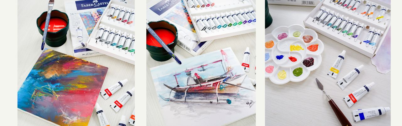 Acrylic Colours: Warna Cemerlang untuk Karya Tanpa Batas